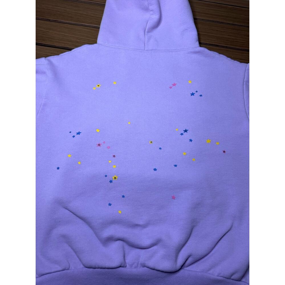 Spider Acai Web Hoodie Size Small Purple Sp5der ( Stain) - Picture 6 of 11